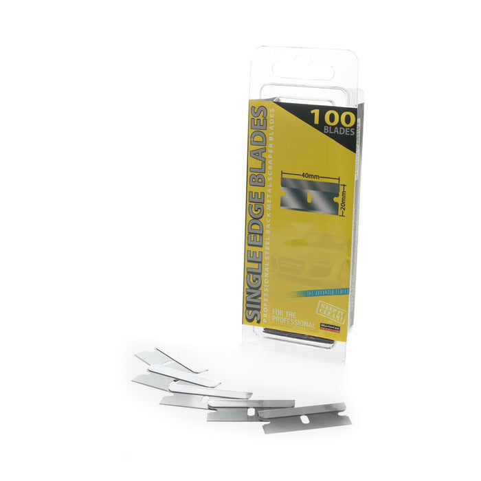 MC Single Edge Metal Scraper Blades 100pk
